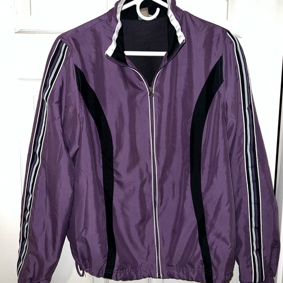 SJB Active Pants - SJB Active purple/black lightweight lined jacket. Size Medium